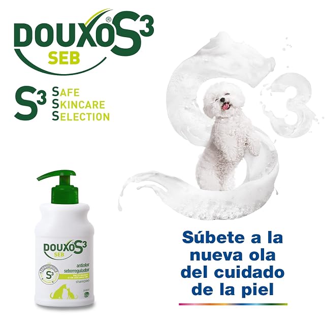 Foto 5 de 5 de DOUXO S3 Seb Champú para Perros y Gatos - Pieles grasas o con descamación - Antiolor - Seborregulador