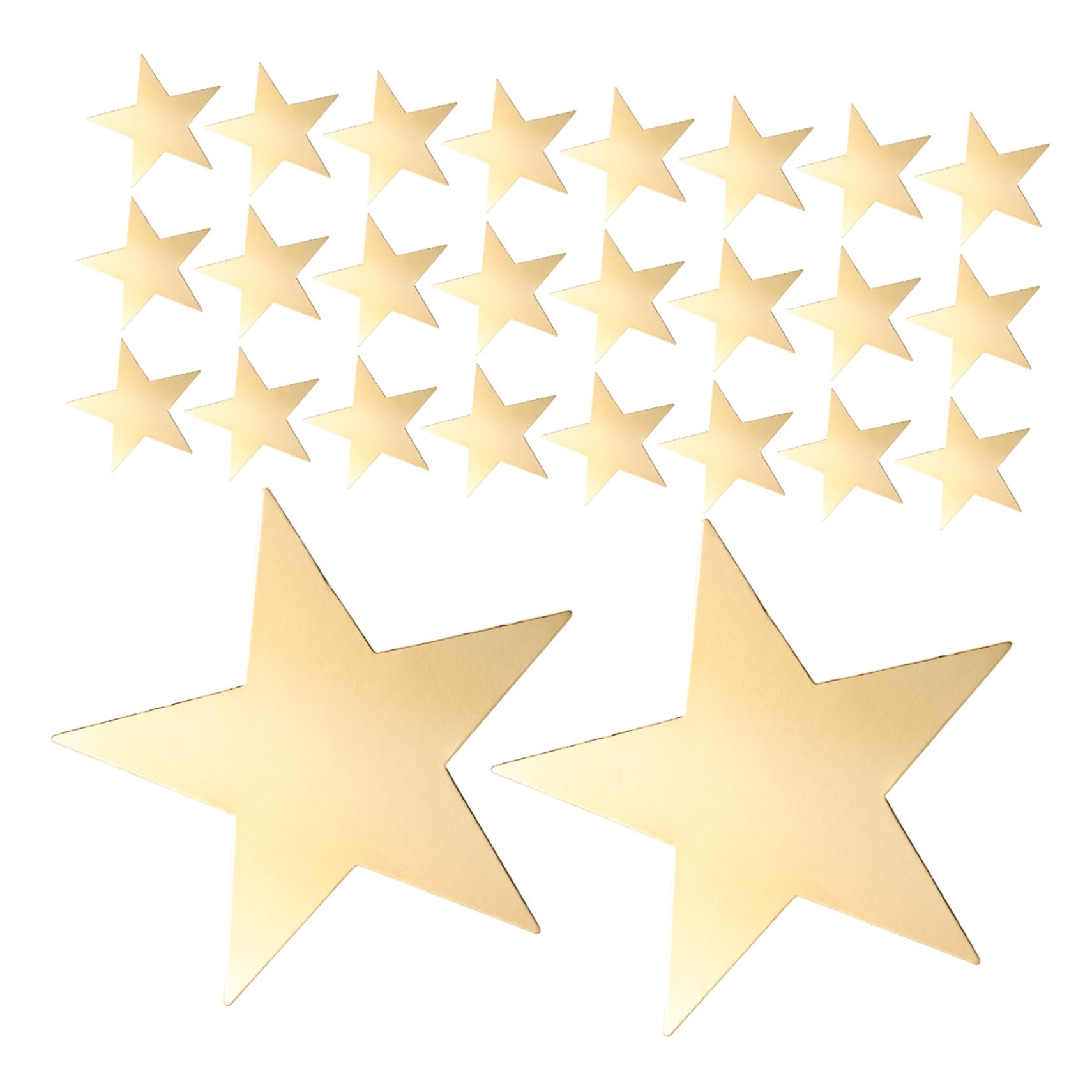 Estrellas de papel con purpurina fina de doble cara para eventos
