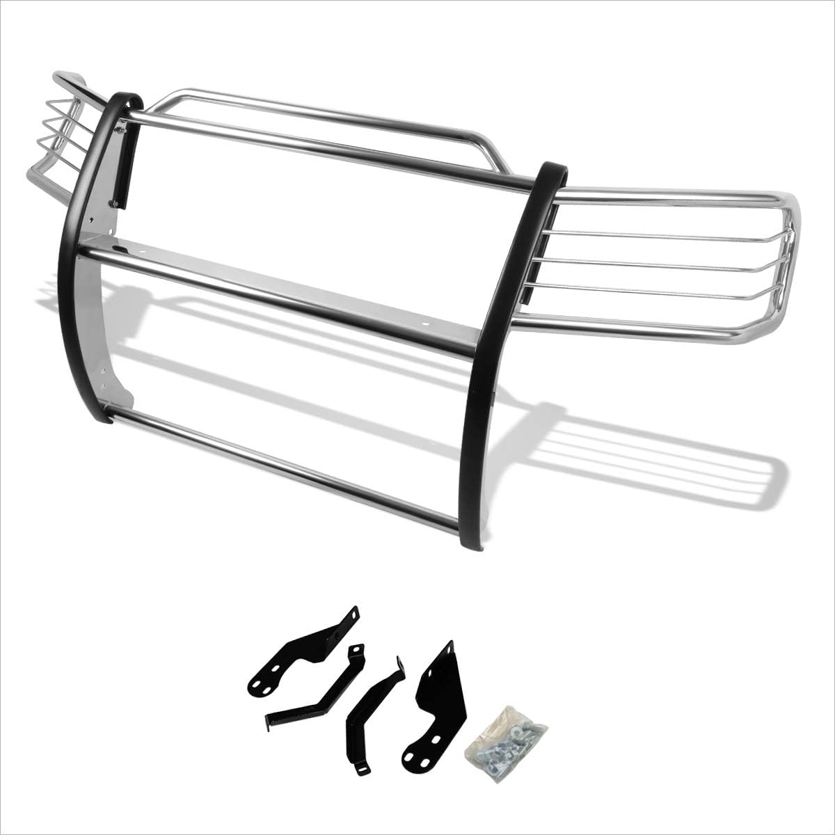 Compatible with Titan A60/Armada WA60 2005-2015 S.S Bumper Brush Grille Guard Protector,Chrome