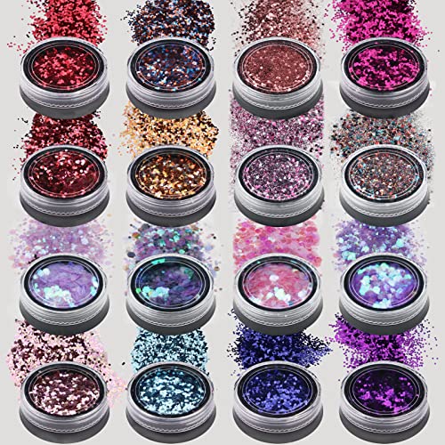 GCOA Glitter, glitter per unghie e trucco, 16