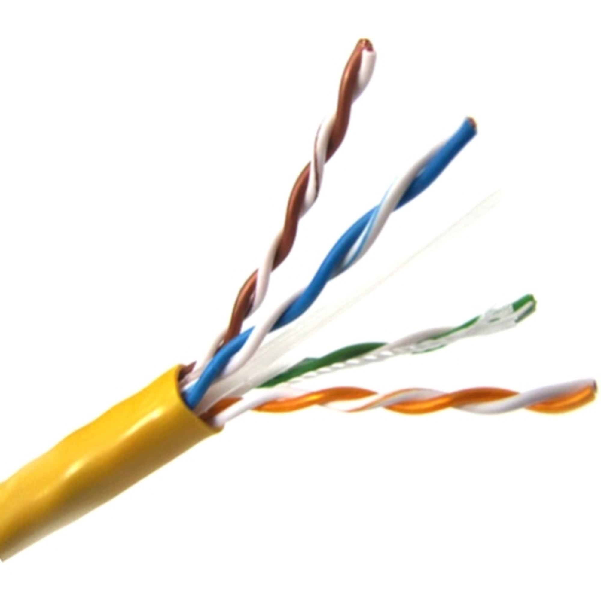 1000FT YELLOW PLENUM CAT6 SOLID  550MHZ