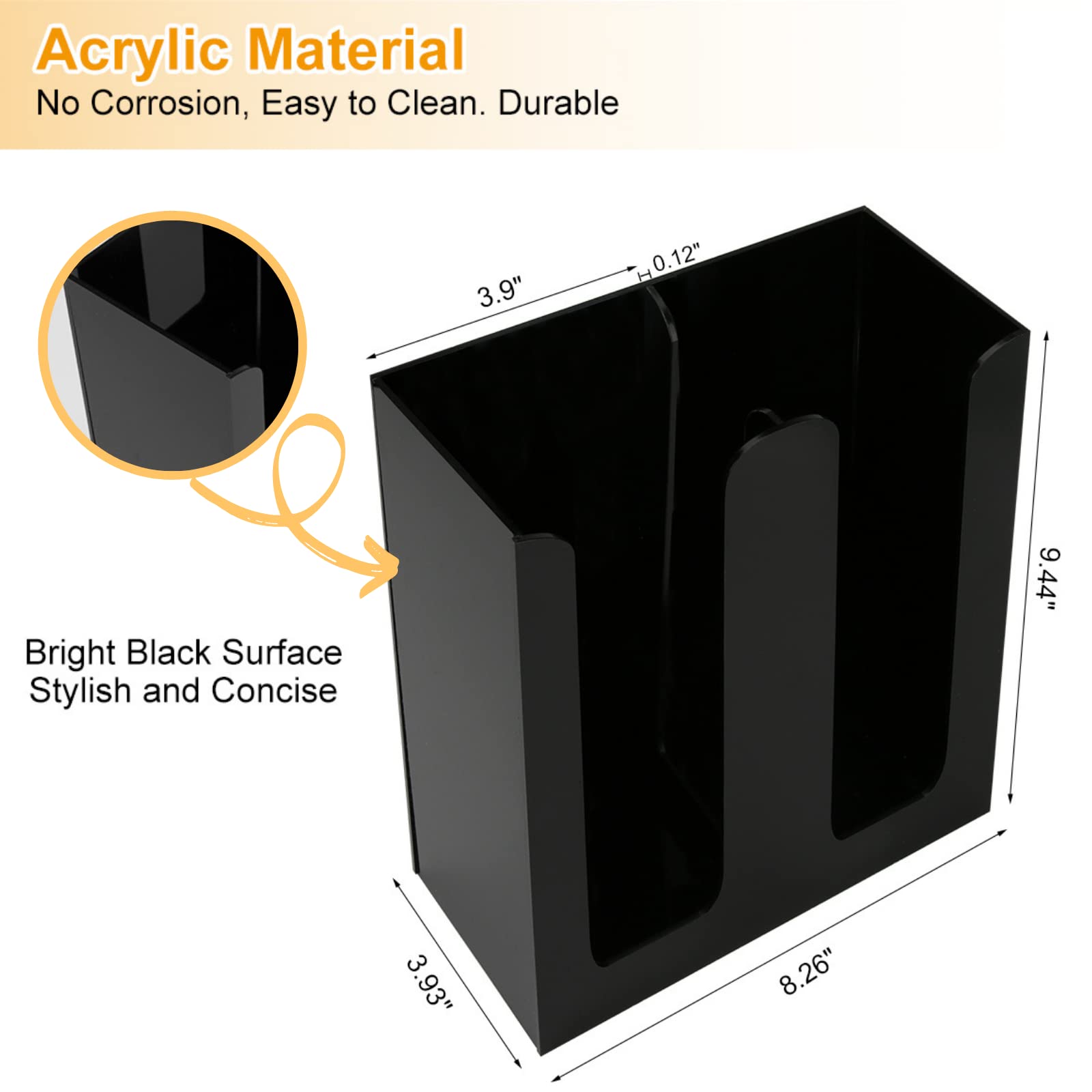 Buy ZOTOP Acrylic Cup and lid Organizer 2 Compartment Disposable Coffee