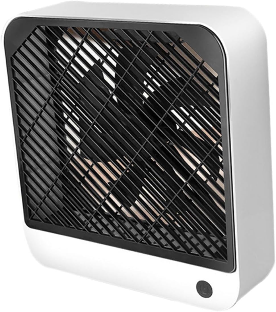 1pc Mini Usb Battery Fan Quiet Desktop Fan for Dormitories Home Office Rechargeable Portable Design for Comfort White