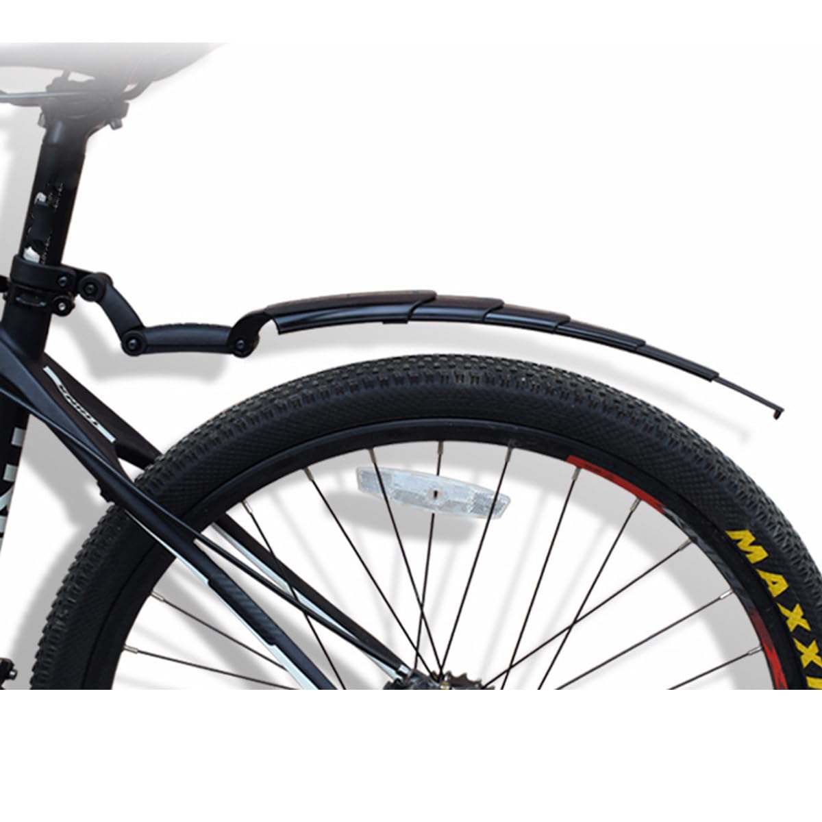 HOUSON Faltbares Fahrrad-Schutzblech, Klappbar & Ausziehbar für MTB/Rennrad/Faltrad (26/27,5/28/29 Zoll) – Leichtbau-Kunststoff mit Sattelrohrhalter (25,4-31,8mm) Sport & Freizeit