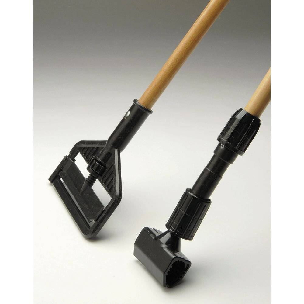 HUBERT Mop Handle for 5"W Mop Head Natural Wood Clincher Style - 54"L