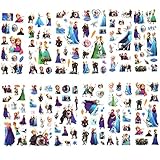YUESEN Frozen Aufkleber Frozen Stickers Alben Graffiti Laptop Skateboard Gepäckaufbewahrung Fahrrad Kinder DIY Decal Sticker 12PCS