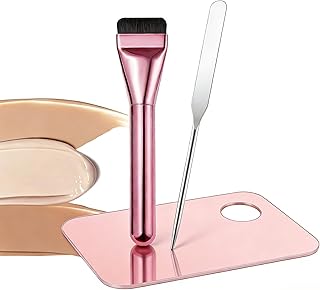 Brocha de maquillaje de base con paleta de me...