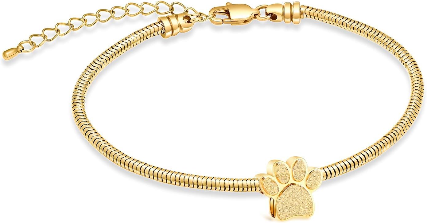 QGJNSGC Braccialetto per cremazione con doppio cuore per ceneri da donna in acciaio inox girasole urna braccialetto commemorativo gioielli cari umani animali domestici funerali regalo braccialetto