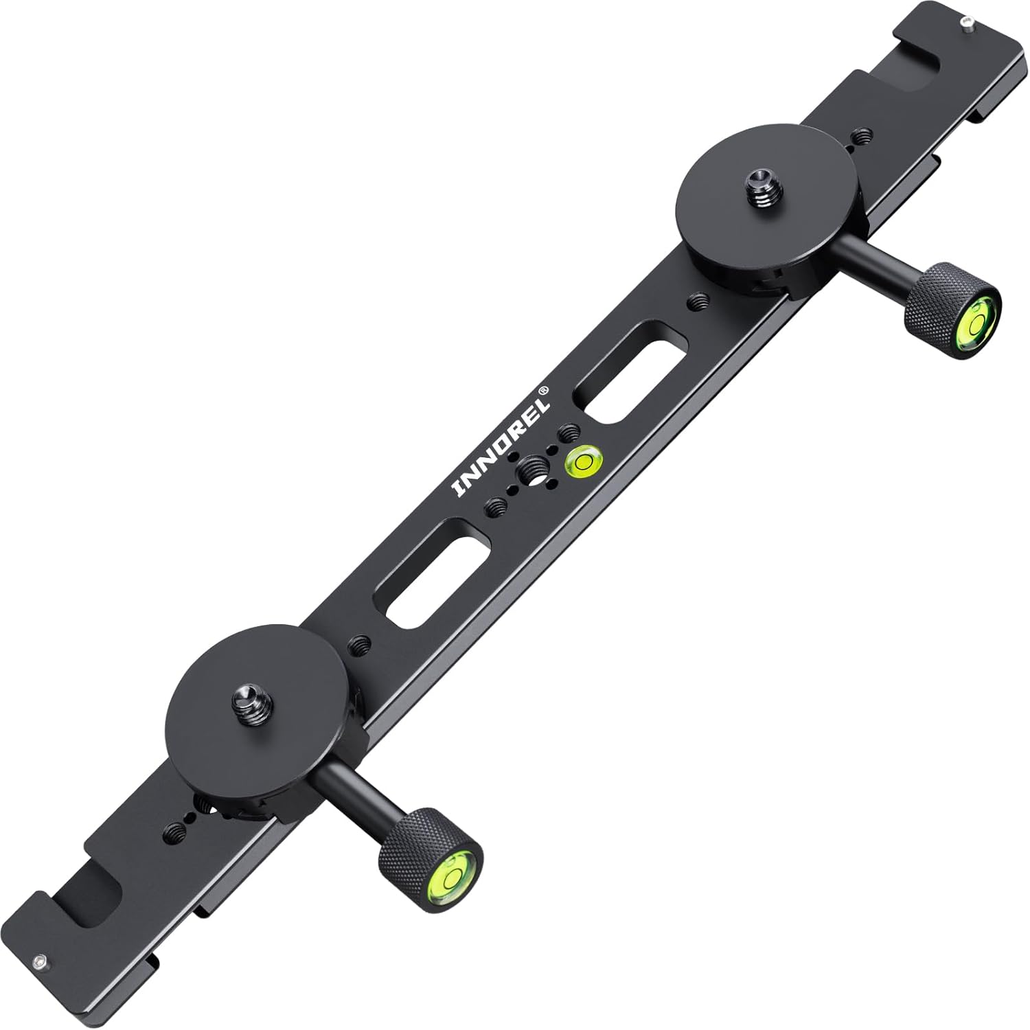 INNOREL RS36 Kit 360mm Multi-Purpose Dual Dovetail Long Quick Release Extender Rail Sliding Plate with 2 Clamp Holders for Camera Tripod Ballhead