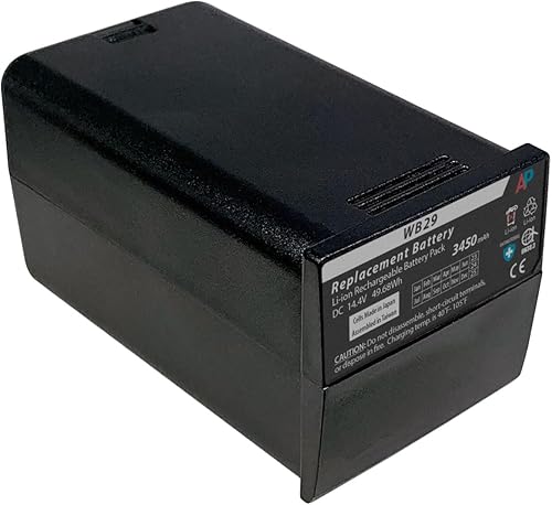 Artisan Power WB29 / WB29A / WB29B Batería de repuesto para Godox AD200 y AD200PRO Flash - 3450 mAh