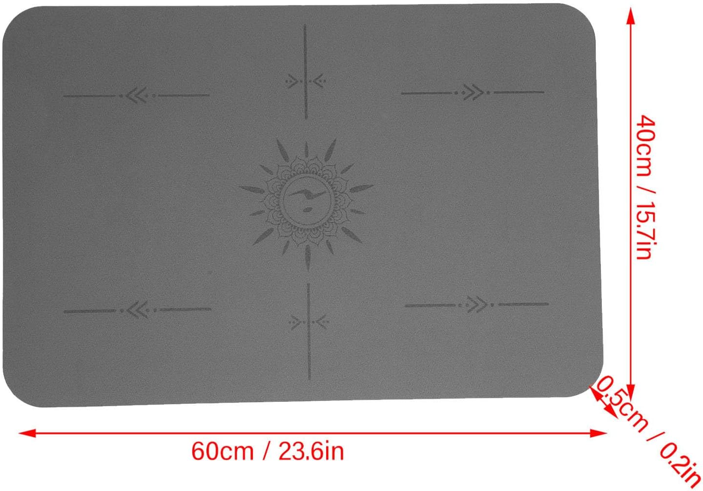 Sewing Machine Muffling Mat, PU Rubber Sewing Machine Mat Easy to Use Sewing Machine Pad, Reduce Sewing Machine Vibrations, Movement and Slipping (Grey)