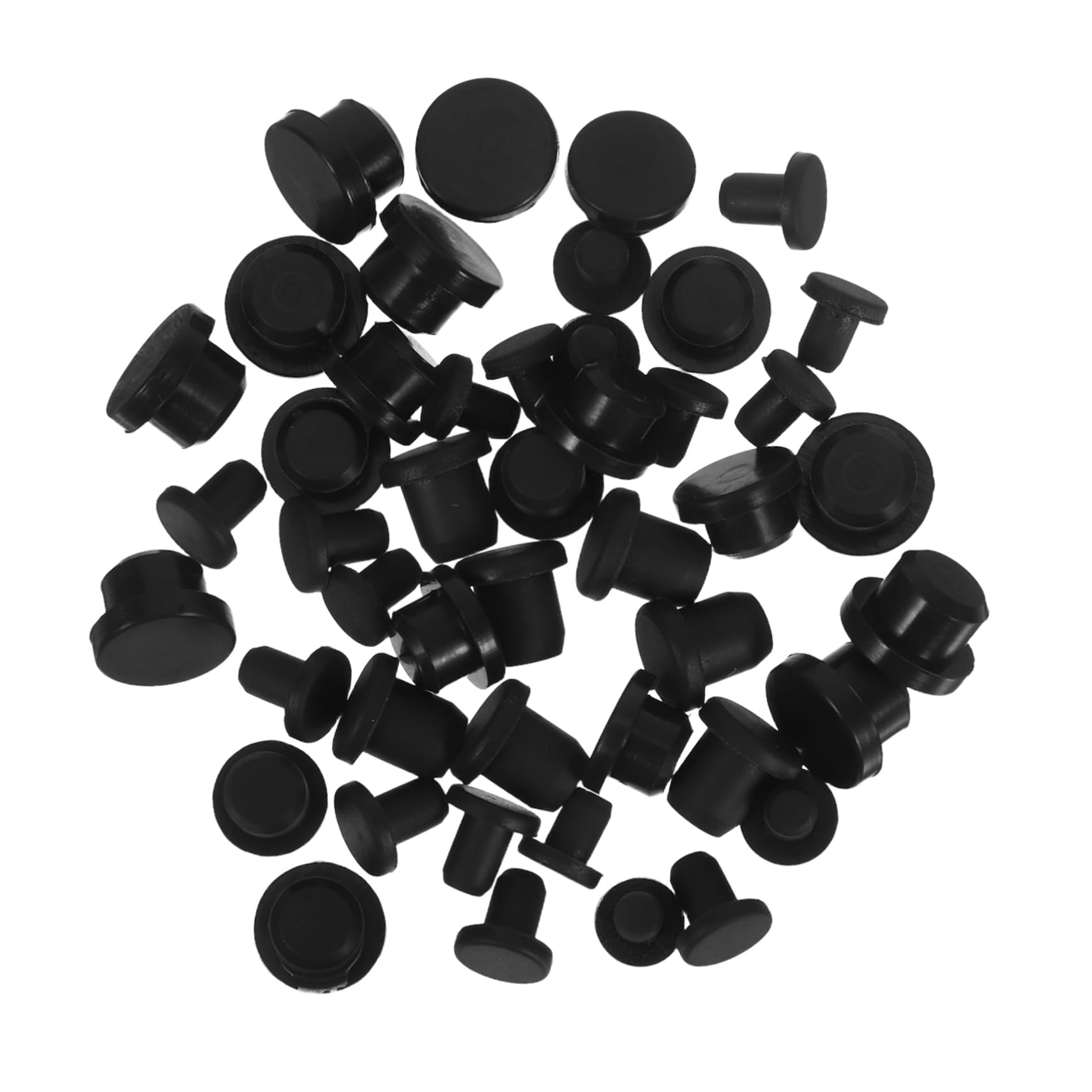 Garneck Waterproof Industrial Bottle Caps 50pcs Reusable Silicone Stoppers Soft Rubber Plugs for Sealing