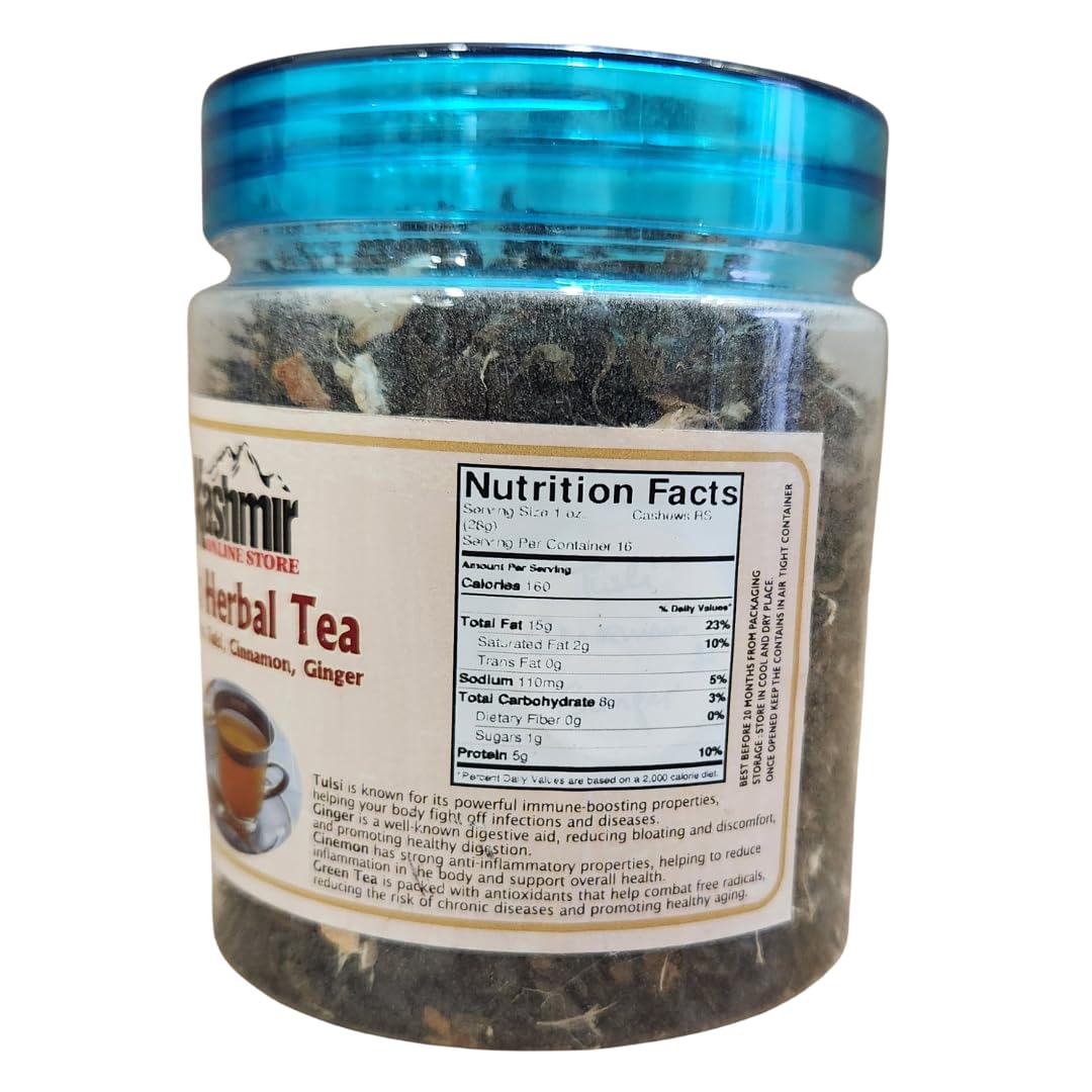 100% Natural & Organic Kashmir Online Store Mix Herbal Tea (GreenTea,Tulsi,Cinnamon,Ginger) Boost Immunity and Reduces Stress For Healthy Lifestyle 100gm (100gm) 3 613c8XNsiTL. SL1080
