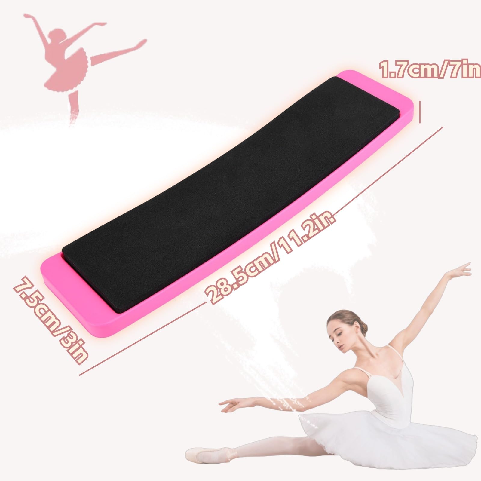 Horoper Planche De Rotation pour Tableau Planche Rotation pour Entraînement Ballet Dance Spinning Plate Portable Dance Spinning Plate Foot Balance Training Exercices de Rotation.