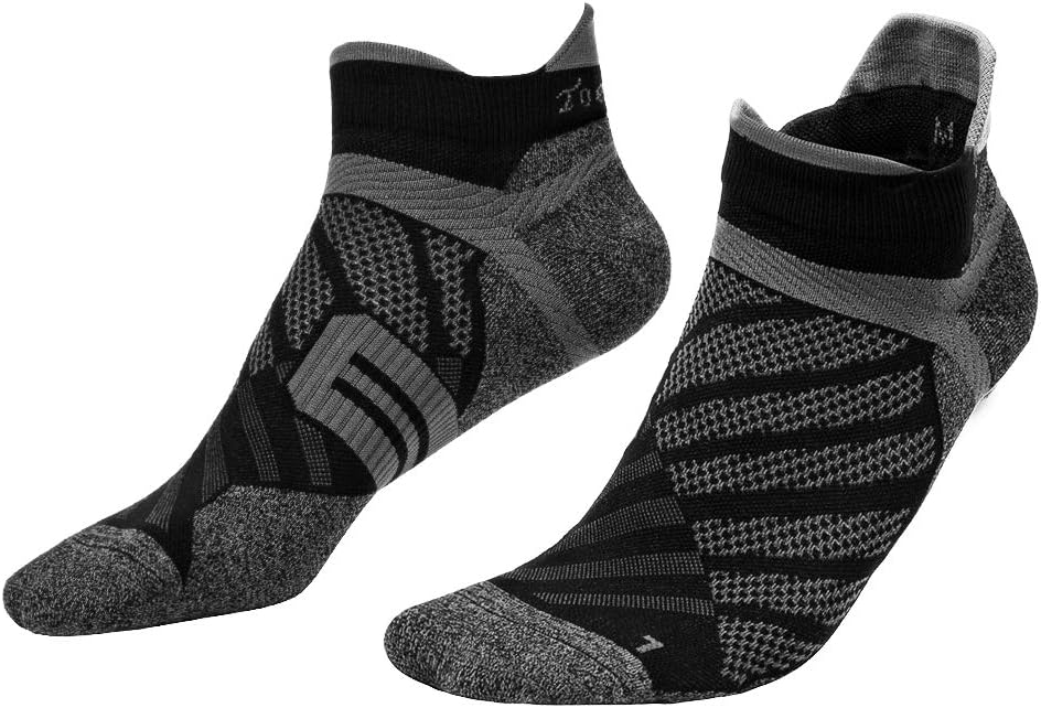 Toes&Feet Men's Anti Odor Thin Quick Dry Ankle Compression Running Socks - Image 3