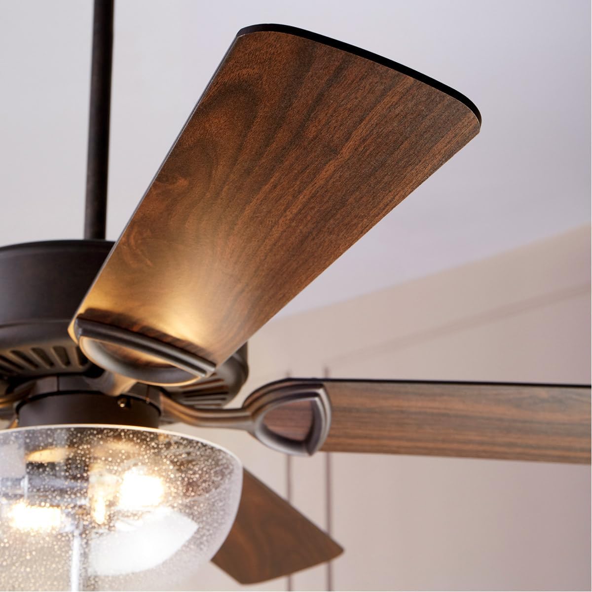 Quorum 1165-4486 Transitional LED Fan Light Kit in Bronze/Dark Finish,
