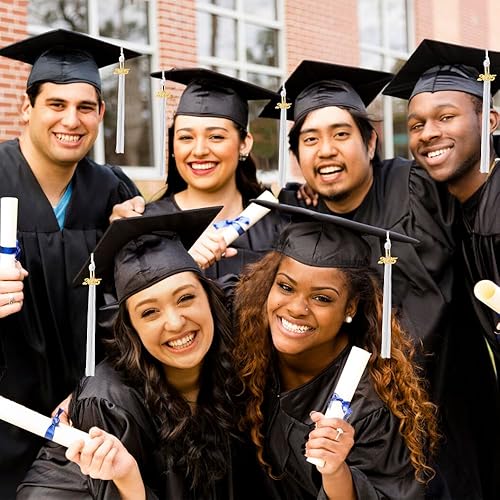 Vista 73 de Borla 2025, 1 unidad, borla de graduación para graduados 2025, borla 2025 con dijes de fecha dorada 2025 para fiestas de graduación, ceremonias