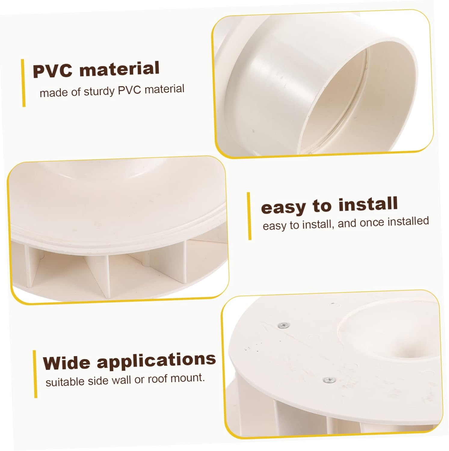 Downspout Siphon Funnel Rainwater Diverter for Roof and Side Wall Drainage Drain Strainer for Efficient Water Easy Installation Compatible Systems