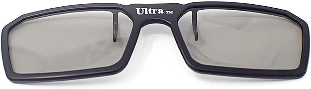 Ultra 1 Pair of Black 3D Clip On Glasses Passive 3D Glasses Men Women Compatible with RealD Cinemas 3D Glasses for TV Movie Glasses For Prescription Glass Wearers Circular Polorised Cinema Glasses