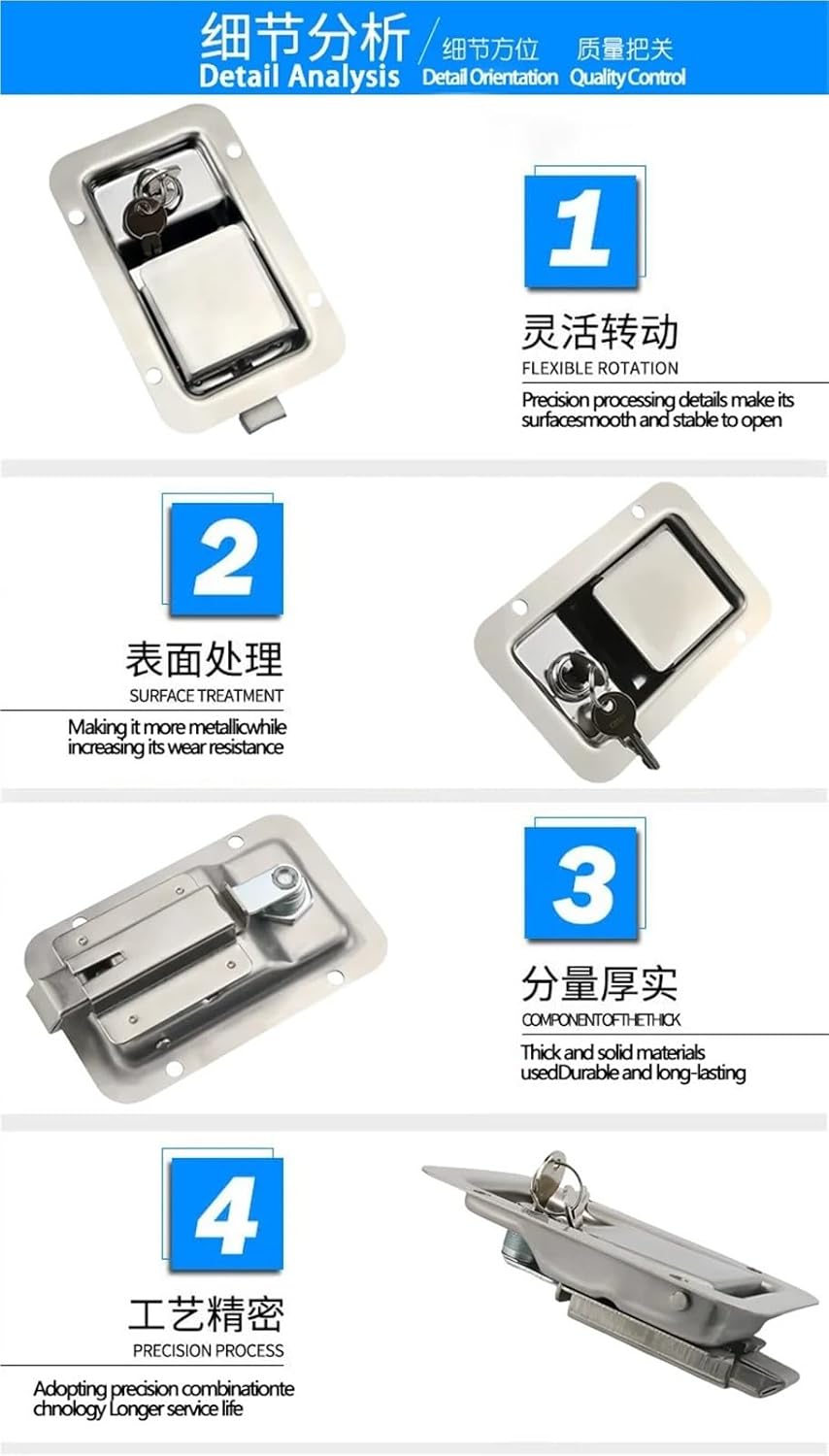 304 Stainless Steel Panel Box Flat Lock Explosion-Proof Cabinet Door Control Distribution