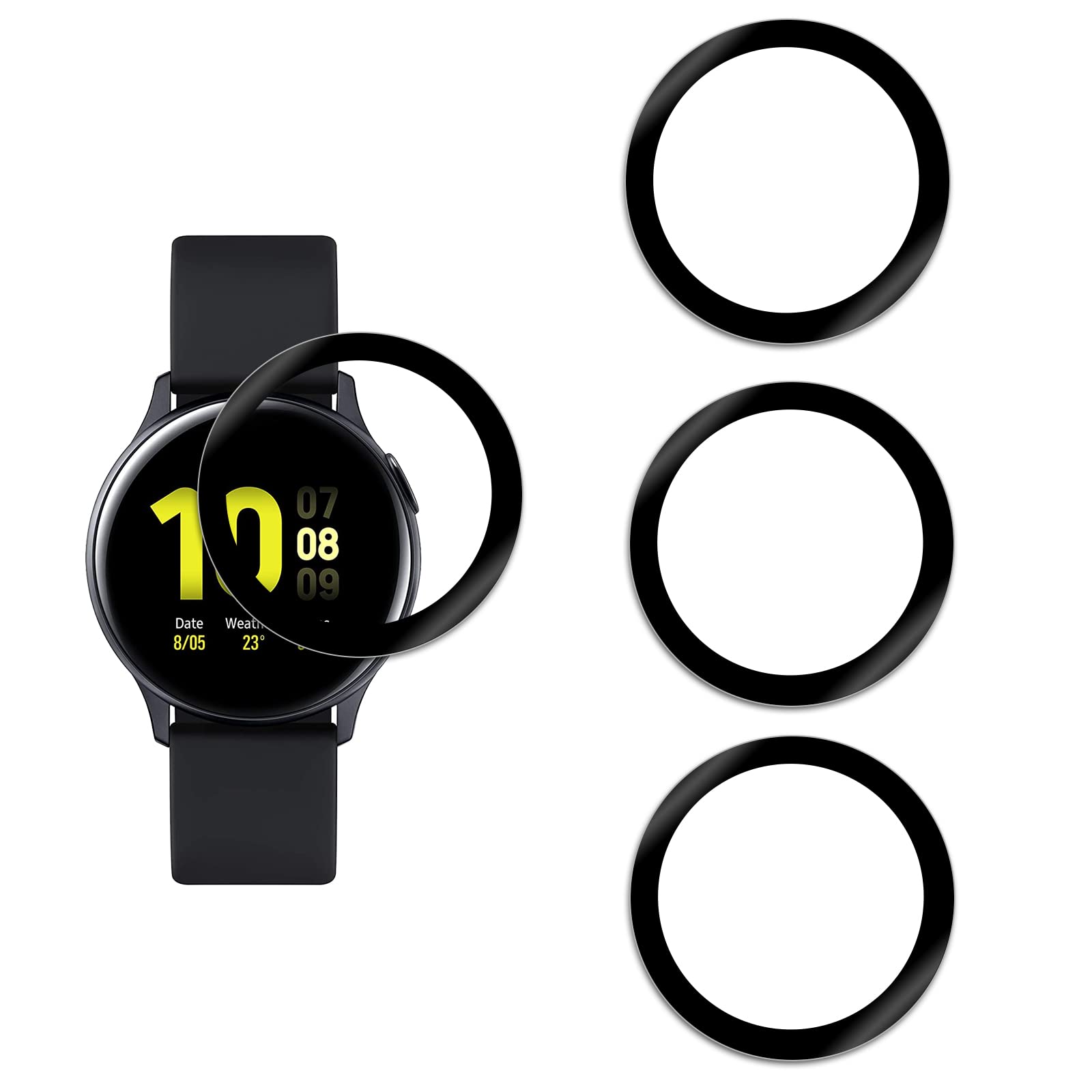 ifymei Screen Protector for Watch Active 2 44mm, [4 Pack] Flexible HD PET Clear Screen Protector, 3D Full Coverage Curved Edge, Anti-Scratch, Bubble Free, Anti-Fingerprint Screen Protector