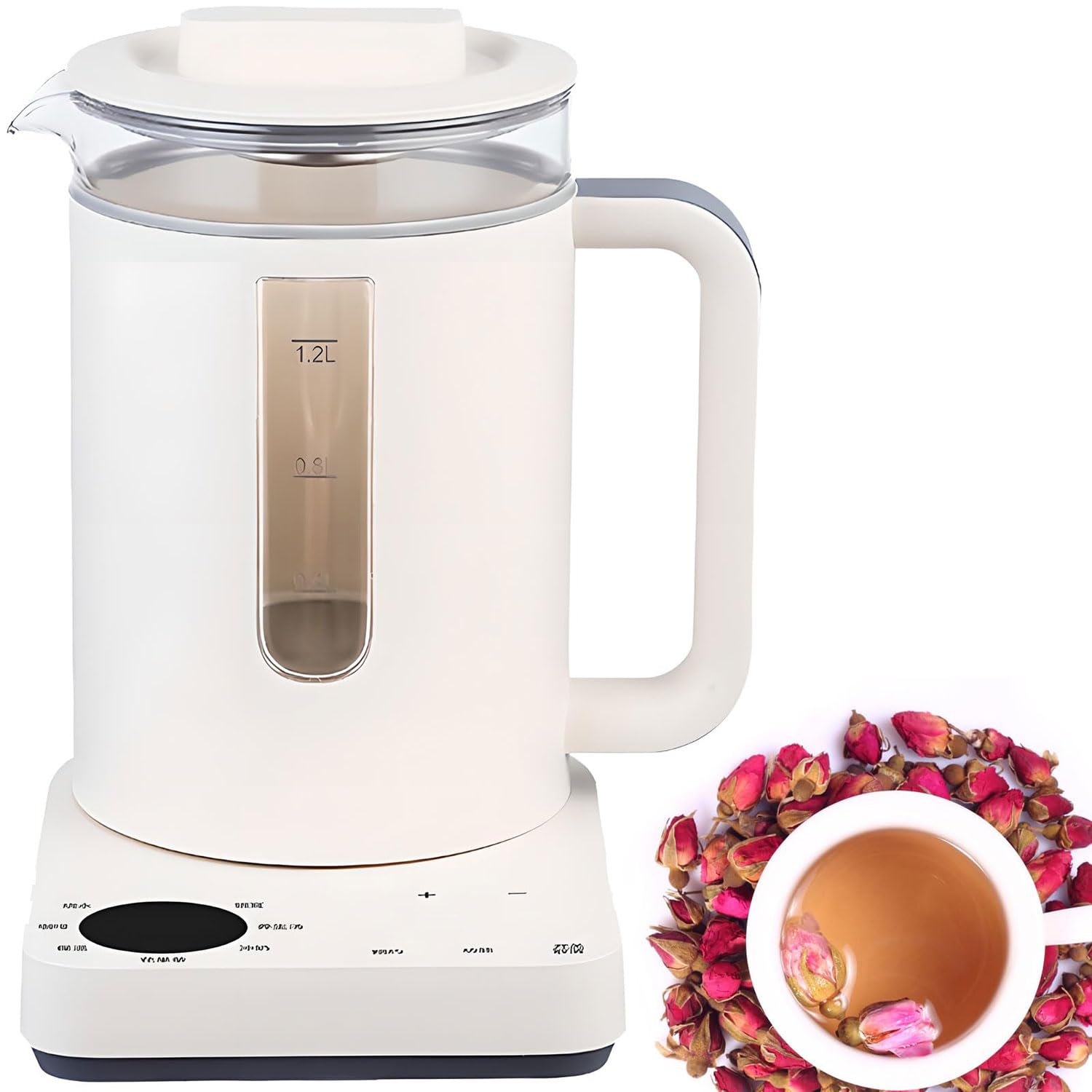 Bouilloire moderne 1.2L pour vos thés et cafés avec maintien chaud 24h