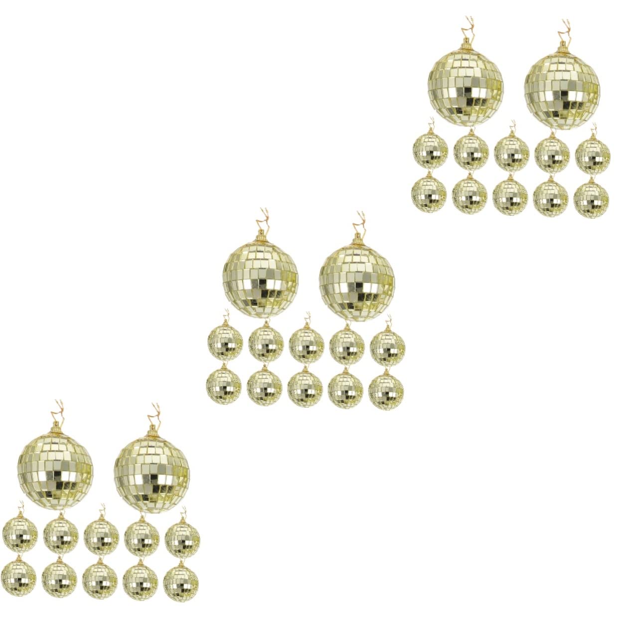 Boules de Noël disco or pour illuminer votre salon pendant le réveillon