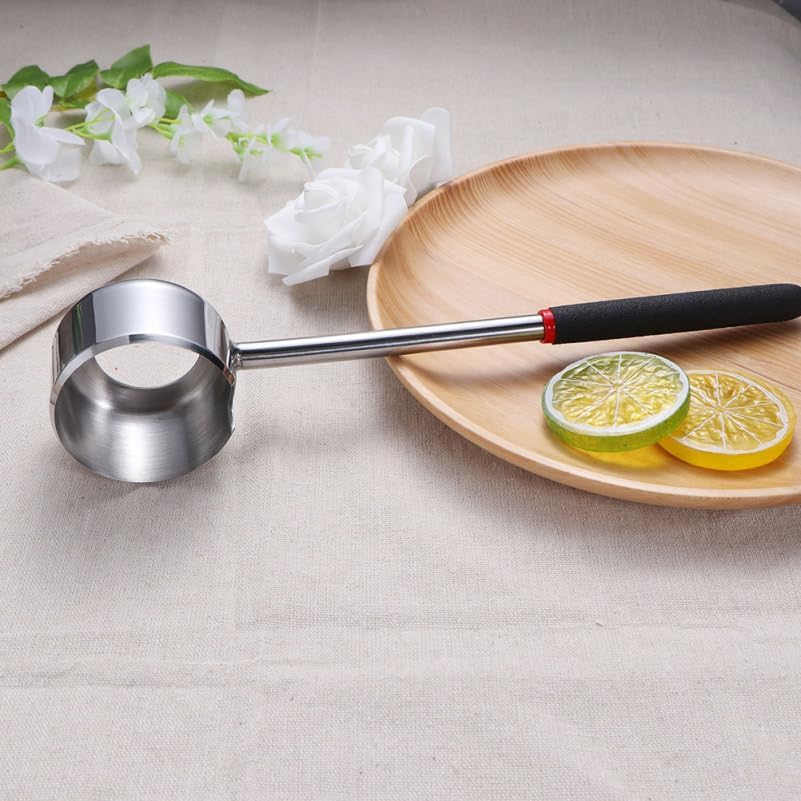 UKCOCO 2 Pack Stainless Steel Coconut Opener Tool Set - 430 Round Mouth | Manual Shell Hole Puncher Hammer for Fresh Water, Easy Punching Kitchen Gadgets for Tropical Cocktails & Drinks