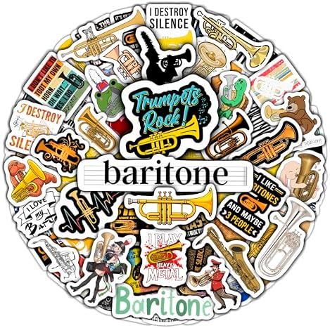 Amazon.com: 100Pcs Baritone Stickers for Water Bottle and Laptop ...