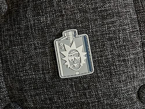 Rick Sanchez - Rick and Morty Parody PVC Morale Patch | Gancho e laço