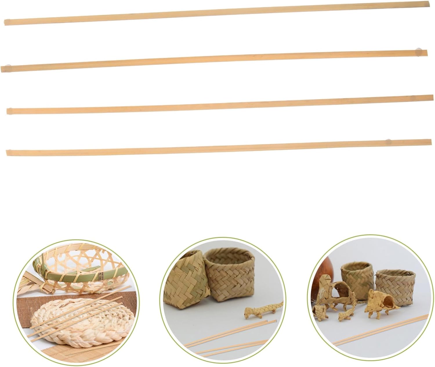 4pcs Weaving Strips for DIY Basket and Model Making