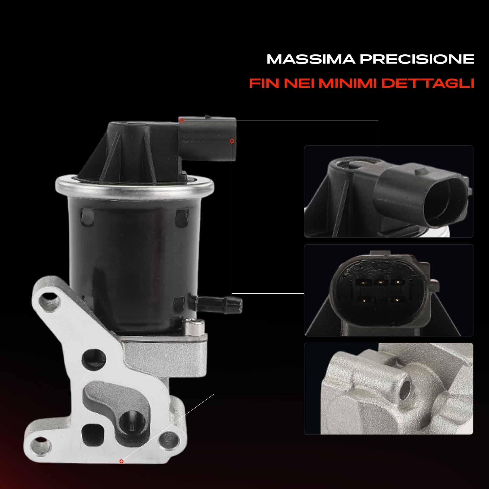Frankberg Valvola EGR Compatibile con L.u.p.o 6E1 6X1 1.0 Arosa 6H1 1.0 Polo Variantee 6V5 1.4 Arosa 6H1 1.4 Polo 6N2 1.0 Replace# 424440670,030131550
