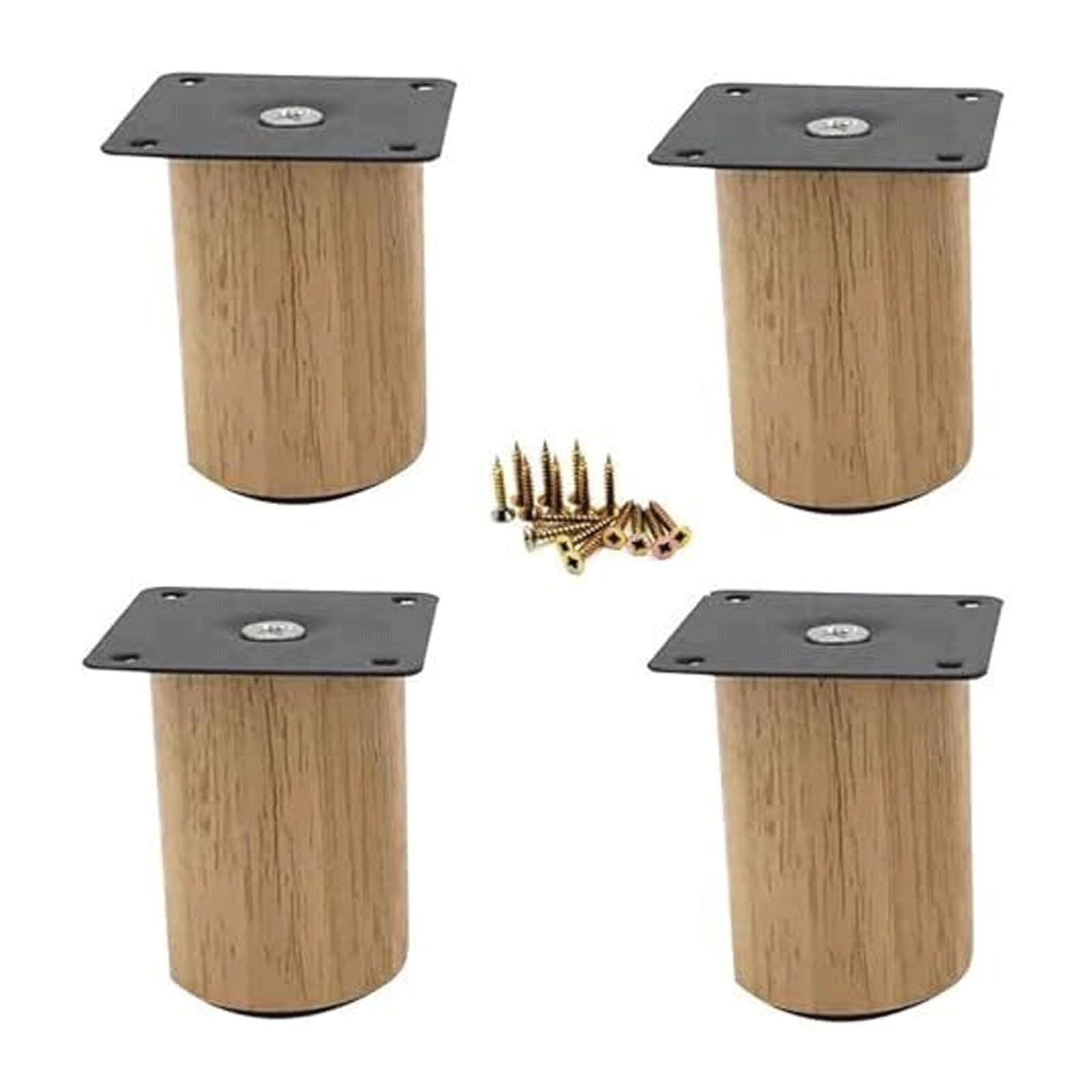 UYHBCNQD 4Pcs Replacement Legs Set Furniture Legs Furniture Foots Solid Rubber Wood Dressers Support Legs Sofa Feets Couch Legs Modern(15cm)