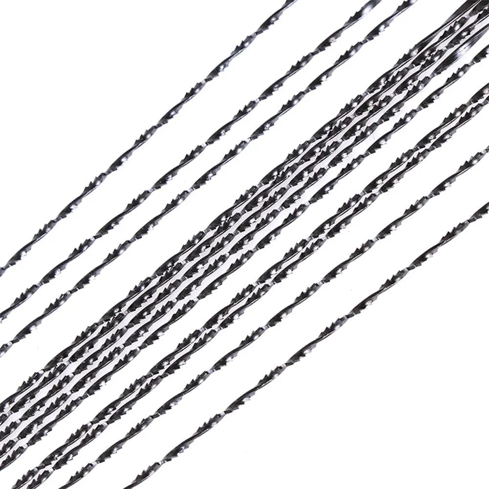 12pcs Scroll Saw Blades Assortment Pin End 130mm Skip Tooth 10TPI 15TPI 18TPI 24TPI Carbon Steel Scroll Saw Blades(G)