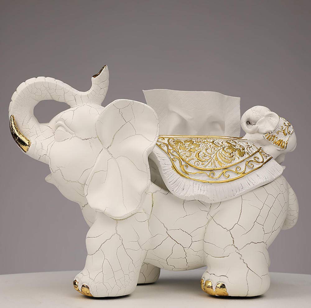 Statue Dekoration Statue Skulptur Ornamente Statuen Wohnzimmer Couchtisch Elefant Tissue Box Schublade Papierbox Fernbedienung Aufbewahrung Niedliche Türschlüssel Papierschublade Box Neuheit