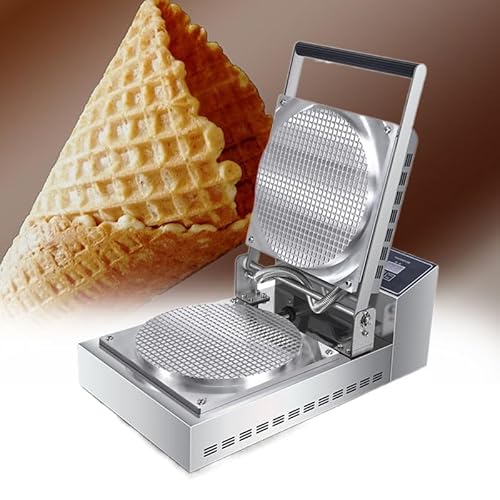 Molde para hacer conos de waffle de 1300 W, molde para hacer rollitos de huevo, molde antiadherente para hacer conos de waffle, herramienta para hornear rollitos de huevo a gas para cocina,1head