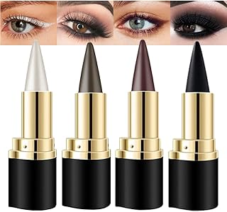 evpct 4Pcs Lápiz delineador de gel negro, pla...