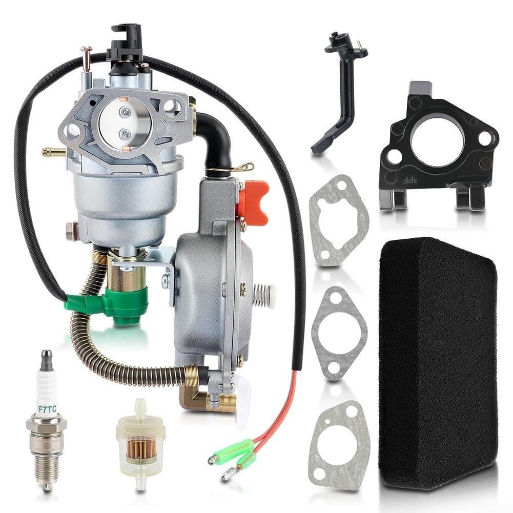 Kit de carburador de combustible dual de 4,5 kW a 10 kW para convertir a GLP y gas natural, apto para modelos de generadores comunes de otros fabricantes.