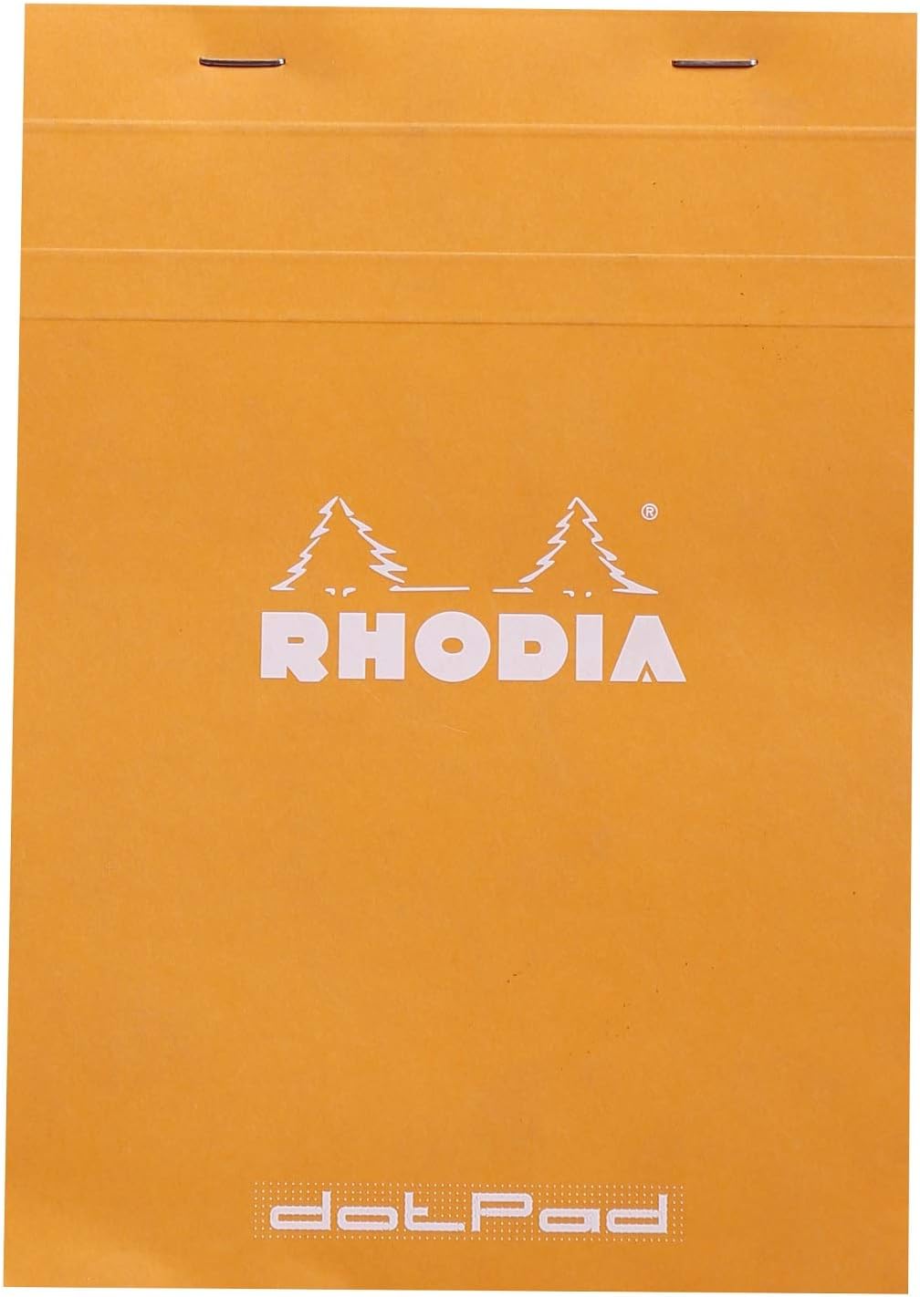 RHODIA 16558C - Dot pad Stapled Notepad N°16 Orange - A5 - Dot Dotted - 80 Detachable Sheets - White Clairefontaine Paper 80 g/m - Soft and Resistant Coated Card Cover - Basics