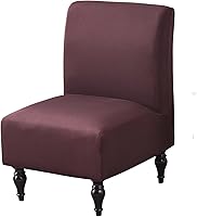 Vista 13 de Funda para Silla de Acento sin Brazos, Funda Elástica para Silla Súper Ajuste, Funda Protectora de Muebles para Silla sin Brazos para Sala de Estar