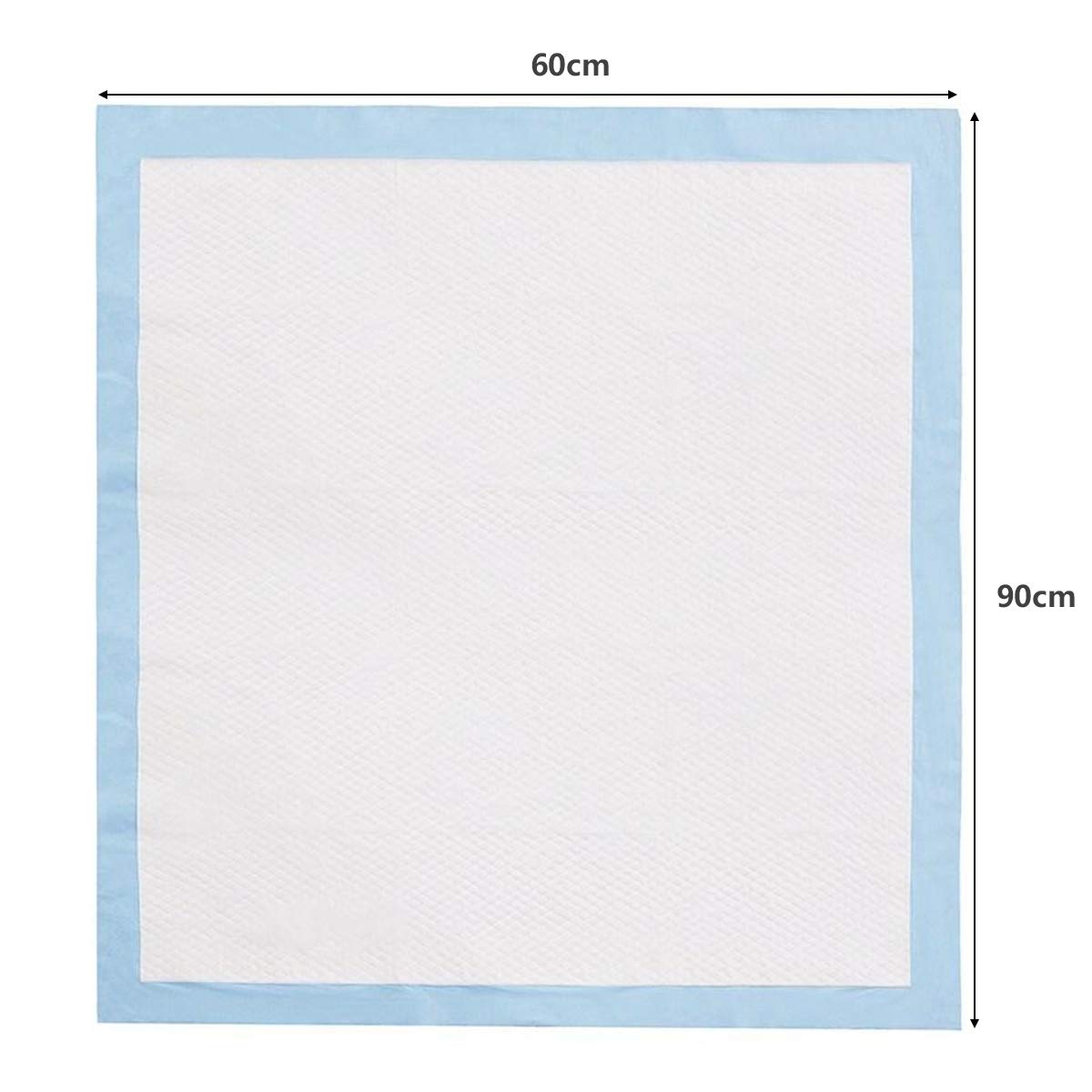 COSTWAY Lot de 150 Tapis Éducateurs pour Chiot, Alaise pour Chien Jetable à 5 Couches, Tapis Hygiénique Absorbant de 60 x 90 CM, Super Absorbants Apprentissage de la Propreté pour Animaux