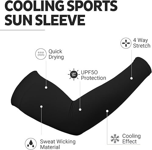 Miniatura 3 de LUOLIIL VOE Sun Protection Cooling Arm Sleeves for Men &Women,Compression Sleeves for Football, Golf & Volleyball