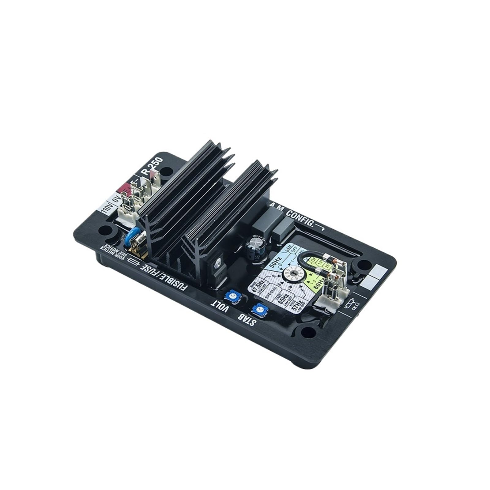 ZXAOMMBEA 1pcs R250 AVR Automatic Voltage Regulator For Generator Stabilizer Control Panel Avr Diesel Alternator Parts