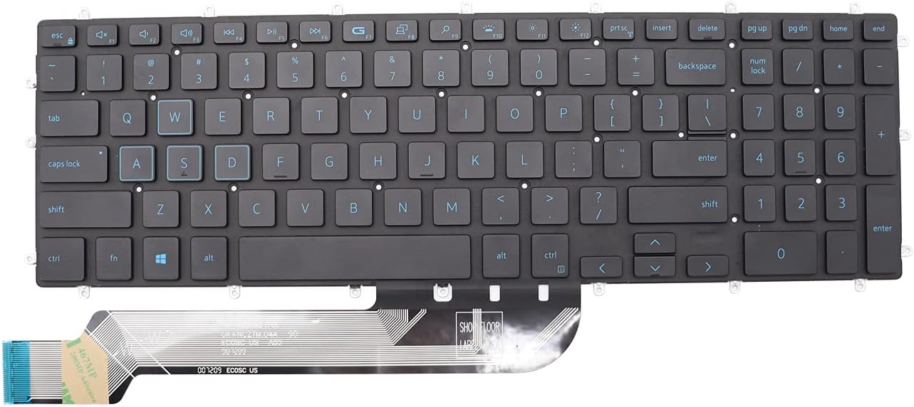 Amazon.com: New US Layout RGB Colorful Backlit Keyboard Replacement for ...
