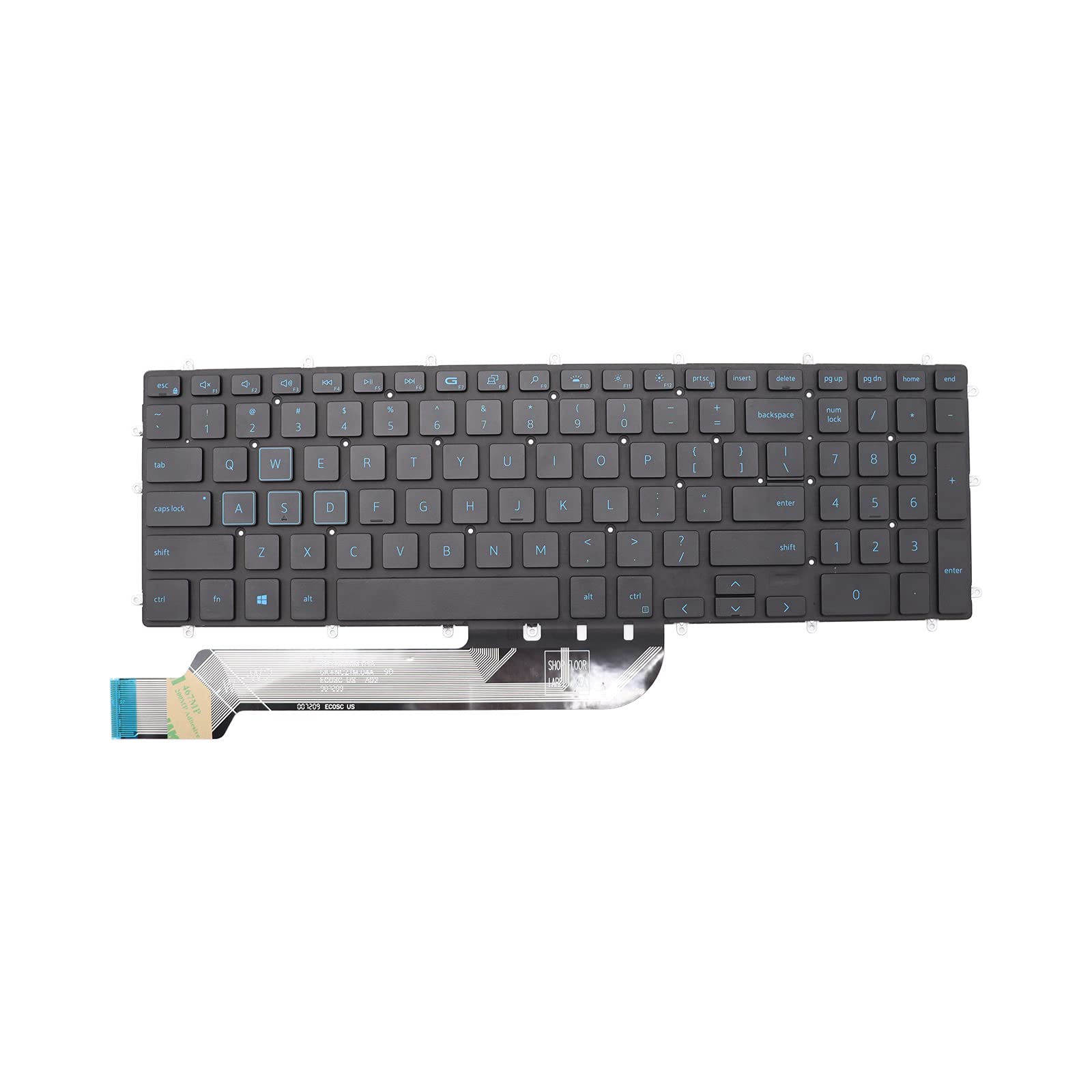 New Replacement Keyboard for Gaming G3-3579 3779 3590 G5 5587 5590 G7 7588 7590 7790 Keyboard US Backlit Blue