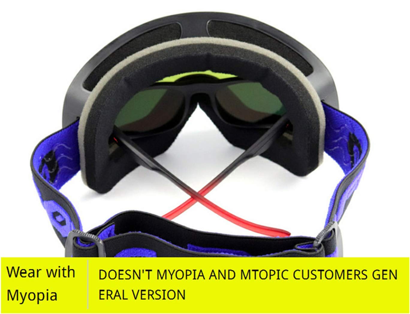 Anti-buée Lunettes de Ski UV400 polarisée Lunettes de Ski, Lunettes de Ski Double Objectif Snowboard Neige Ski Lunettes avec pour Les Femmes Man