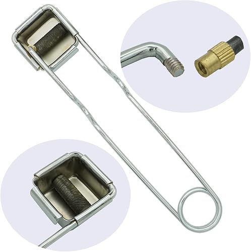 Miniatura 4 de VASTOOLS Lanzador de antorcha de pedernal, limpiador de punta de antorcha, paquete de 3, 20 piezas de repuesto de pedernal, para soldadura, todos