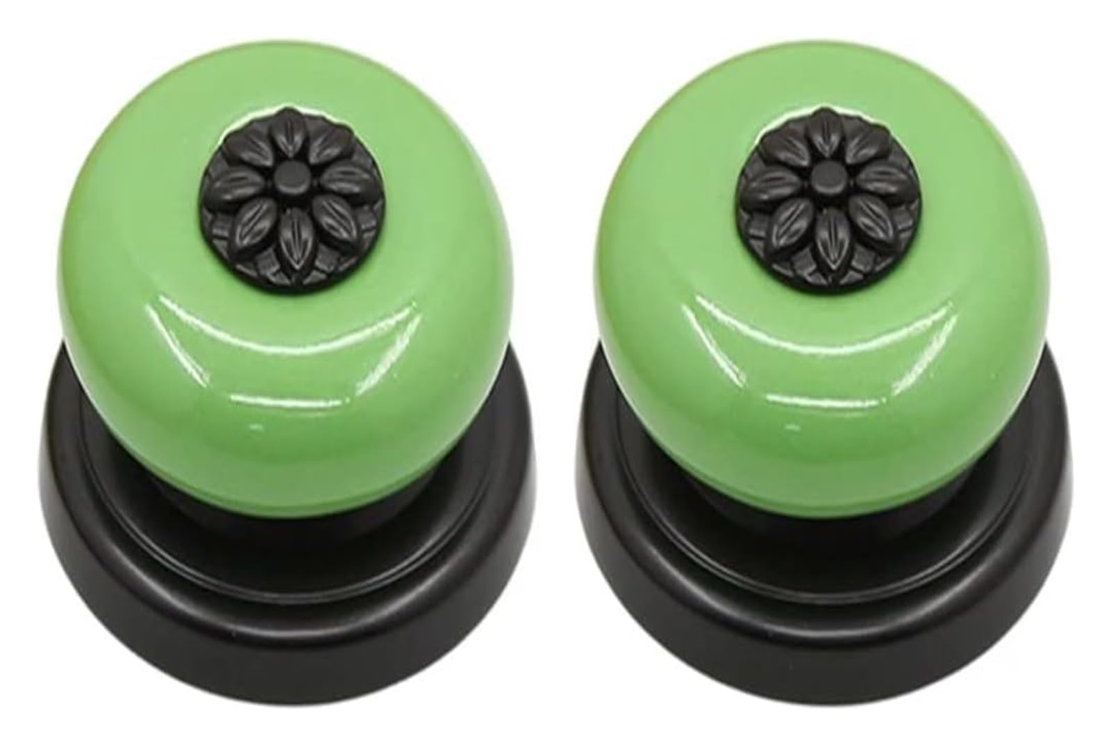 Boutons d'armoire rétro en céramique et alliage de zinc ronds avec vis