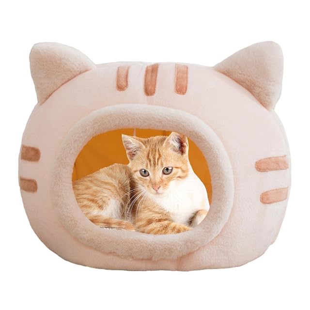 Foto 7 de 8 de Stronrive Cama para Gatos, para Gatos, Gato, Felpa Esponjosa, Cueva Extraíble Súper con Colgante Felpa