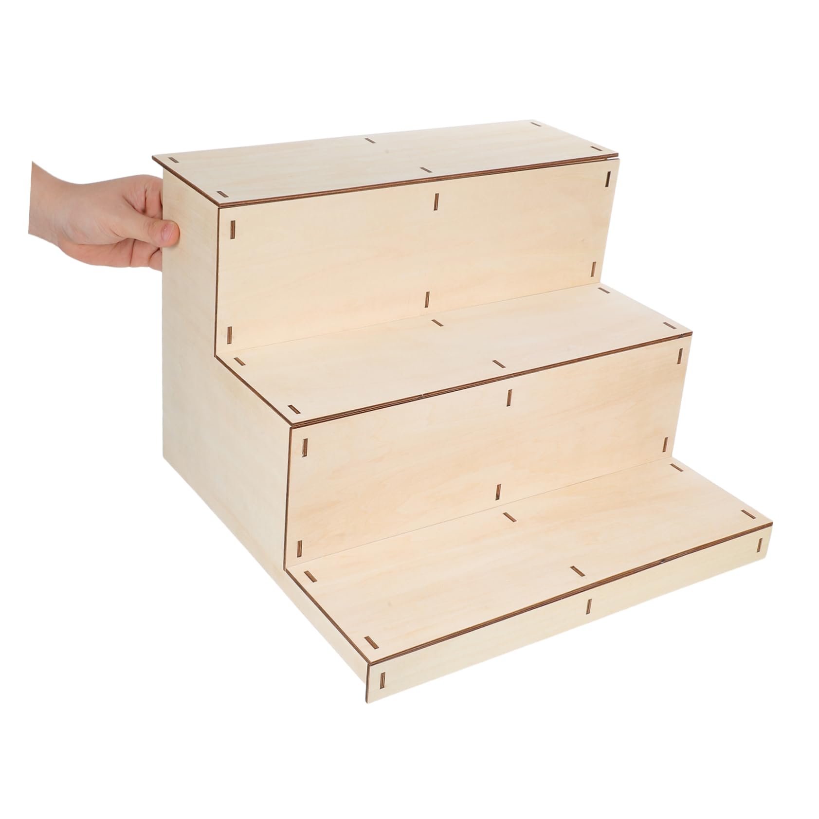 Mehrstufiger Holz Präsentationsständer, Rustikal, für Parfüm und Blumen